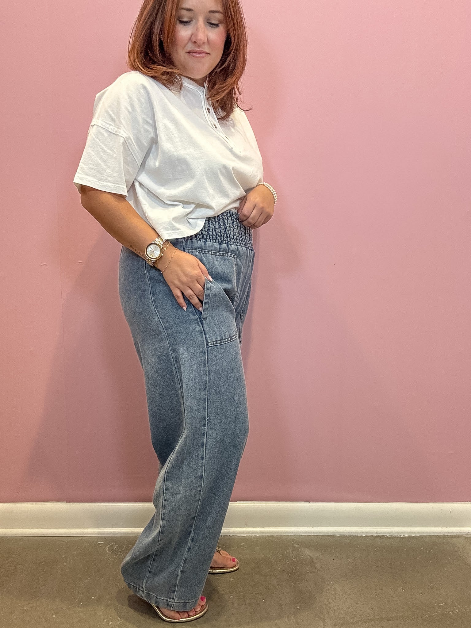 Arizona Cropped Denim Pants