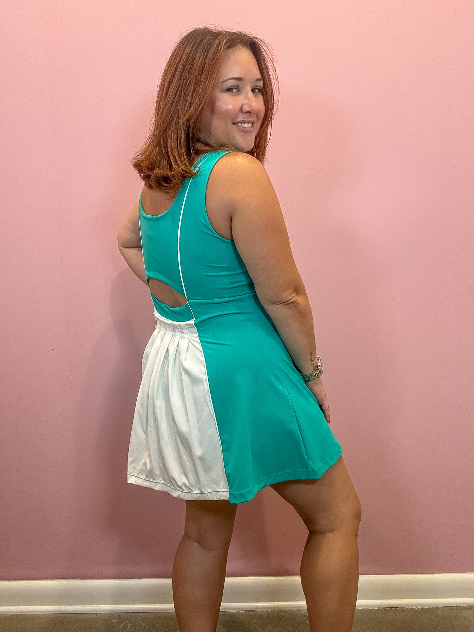 Demi Activewear Mini Dress | Jade Green