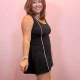 Demi Activewear Mini Dress | Black