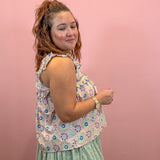 Riley Button Down Babydoll Top