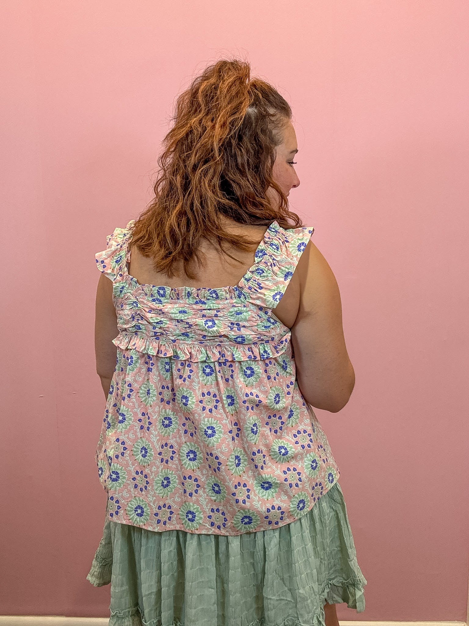 Riley Button Down Babydoll Top