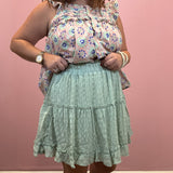 Kenzie Ruffle Hem Mini Skirt