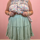 Kenzie Ruffle Hem Mini Skirt