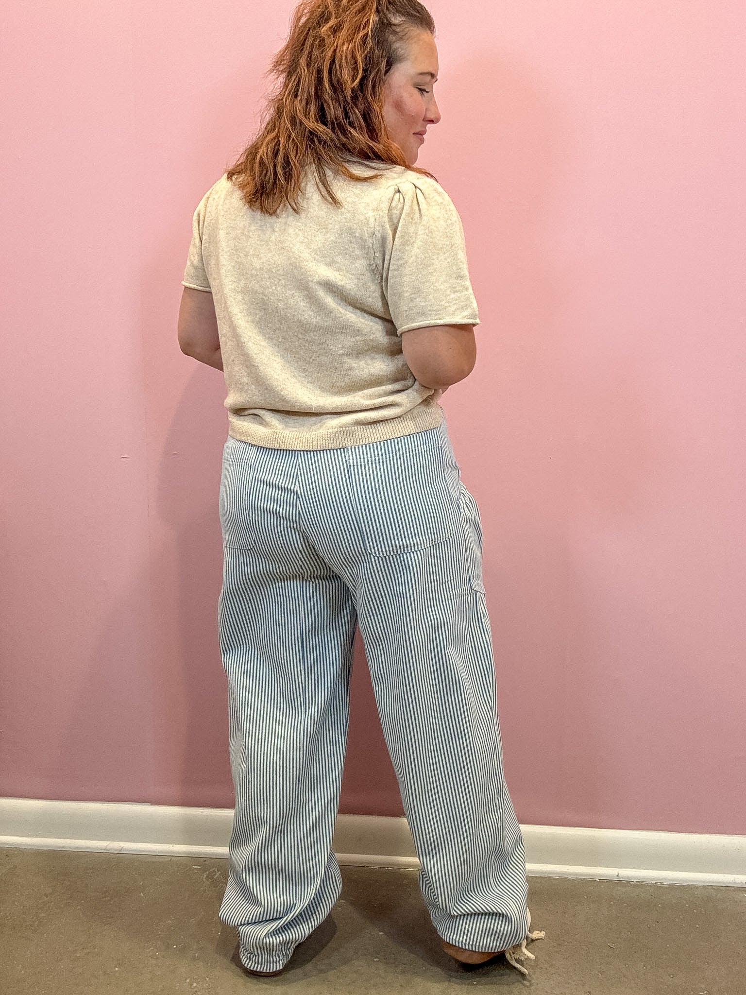 Jillian Striped Parachute Pants
