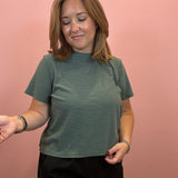 Slub Short Sleeve Tee | Ash Jade