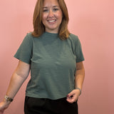 Slub Short Sleeve Tee | Ash Jade