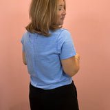Slub Short Sleeve Tee | Blue