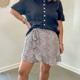 Diana Leopard Wrap Skort