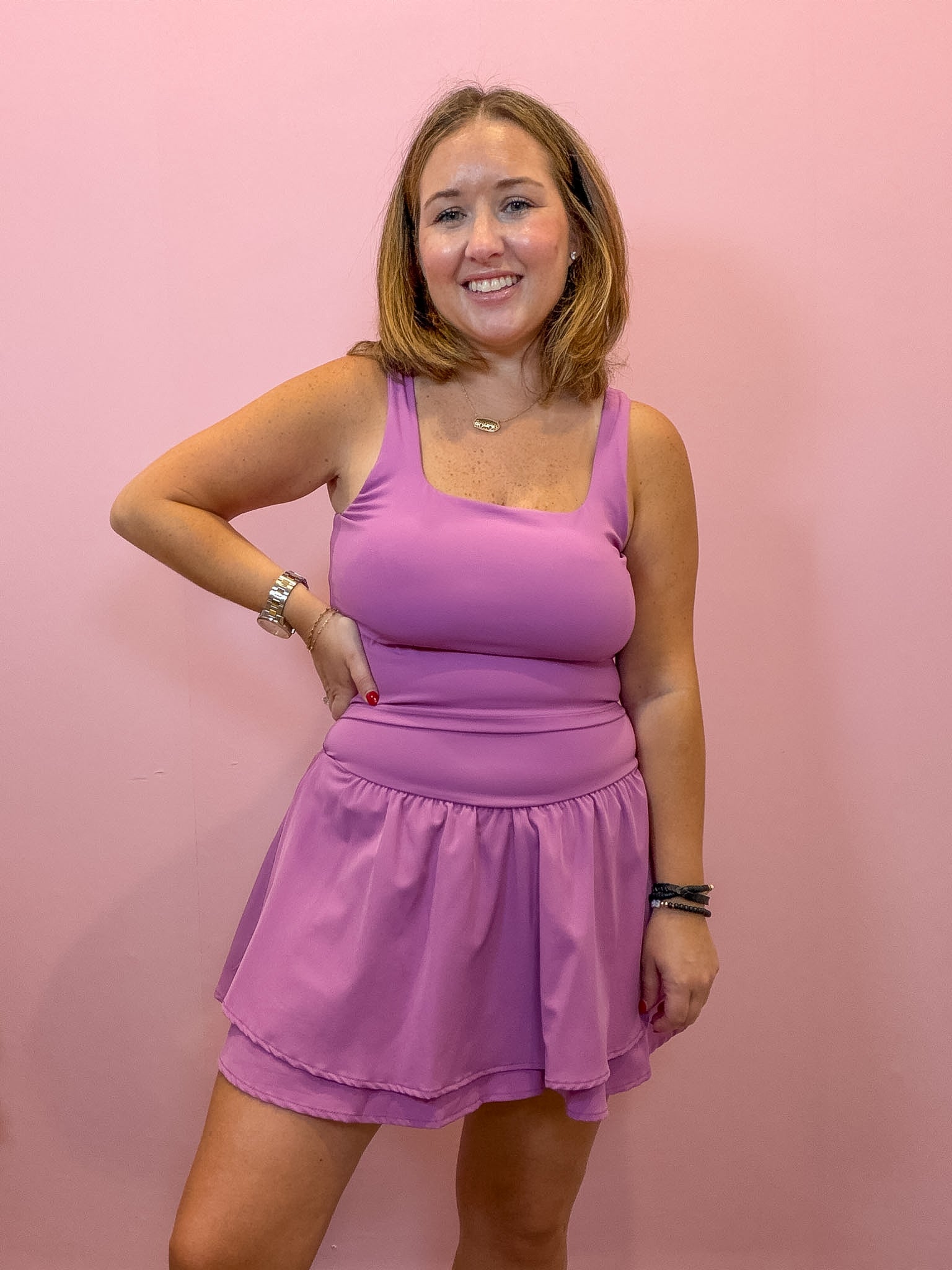 Reluxe Square Neck Tank | Mulberry Purple