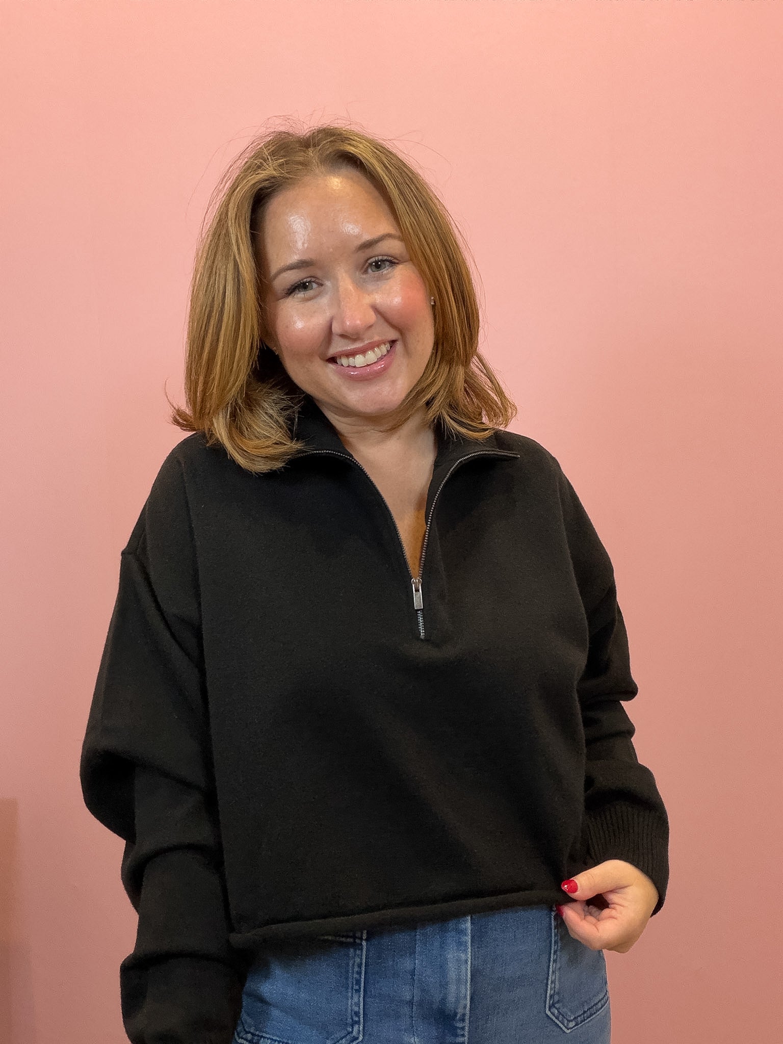 Half-Zip Knit Pullover