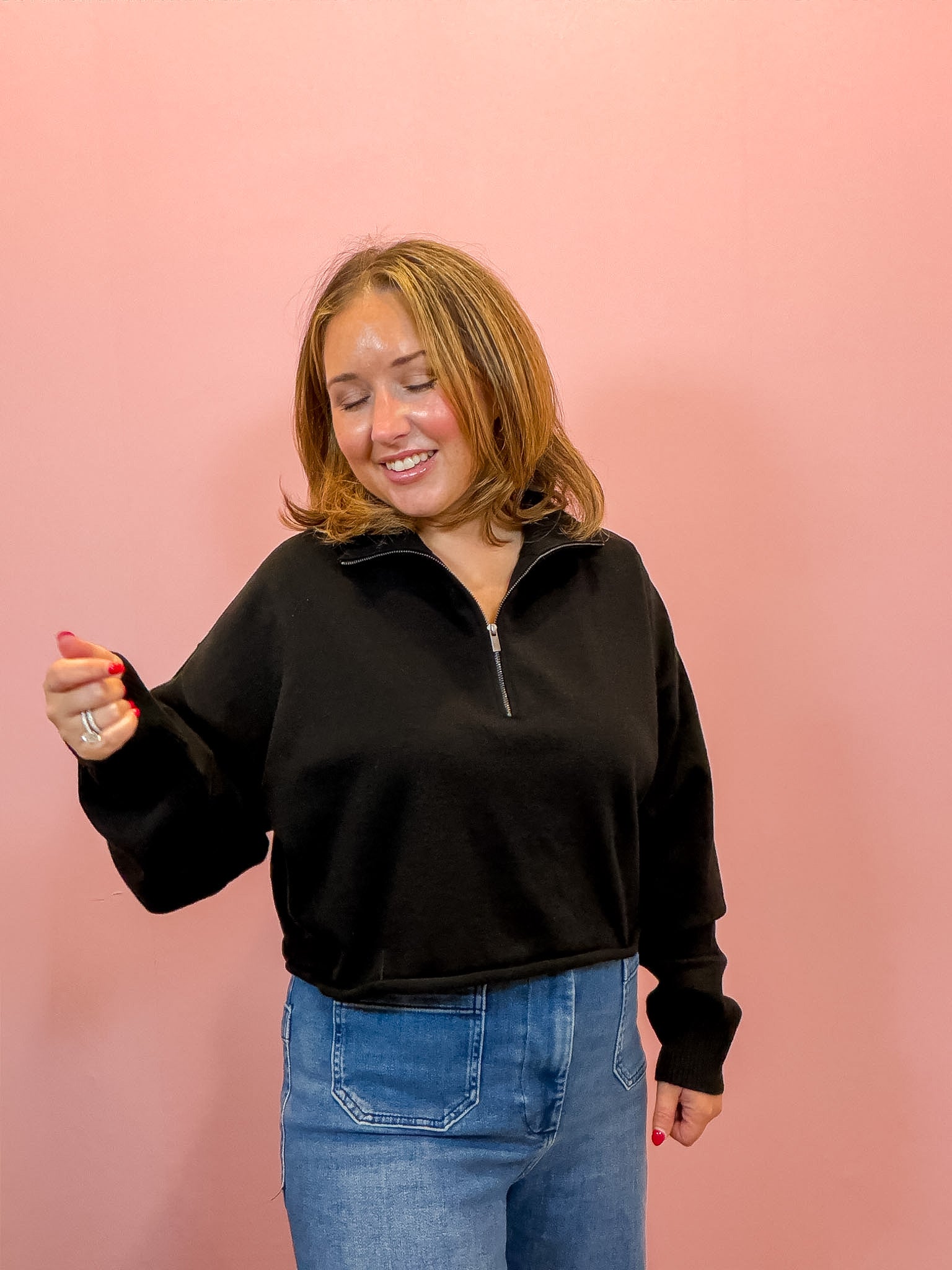 Half-Zip Knit Pullover