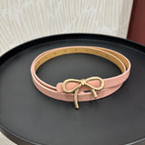 Bow Buckle Belt | Pink