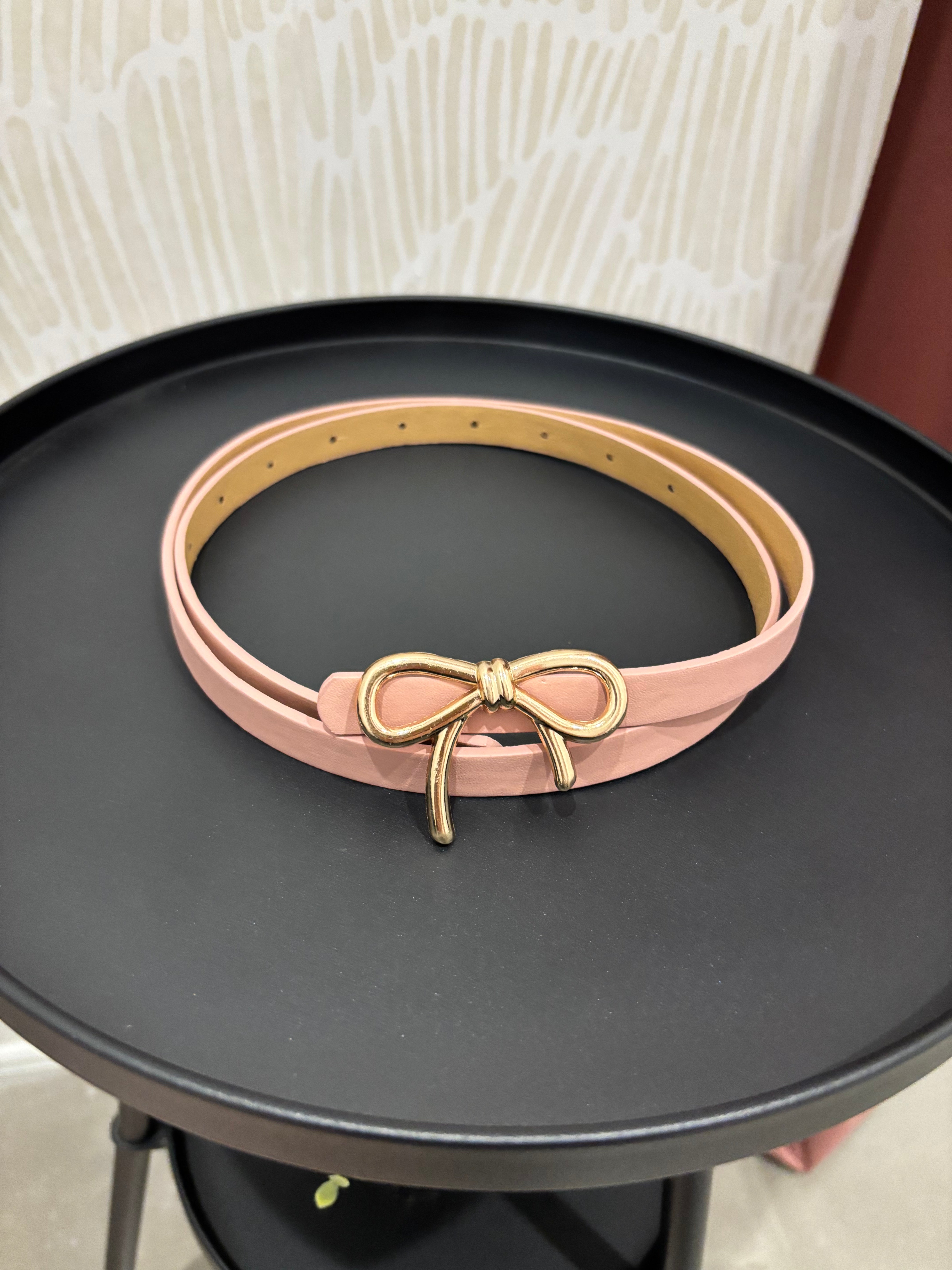 Bow Buckle Belt | Pink