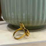 Gold Cross Statement Ring