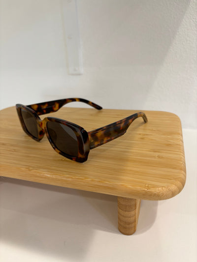 Chloe Rectangle Sunglasses | Tortoise