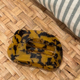Jumbo Lay Flat Oval Hair | Brown Tortoise