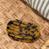 Jumbo Lay Flat Oval Hair | Brown Tortoise