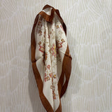 Bandana Scarf | Brown Floral