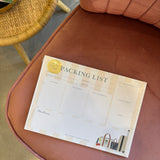 Traveler's Packing List Notepad