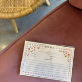 Mosaic Floral Recipe Cards