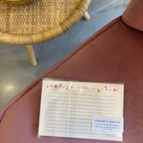 Mosaic Floral Recipe Cards