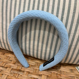 Solid Puffed Headband | Blue