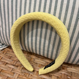 Solid Puffed Headband | Yellow