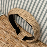 Knitted Twist Headband | Tan