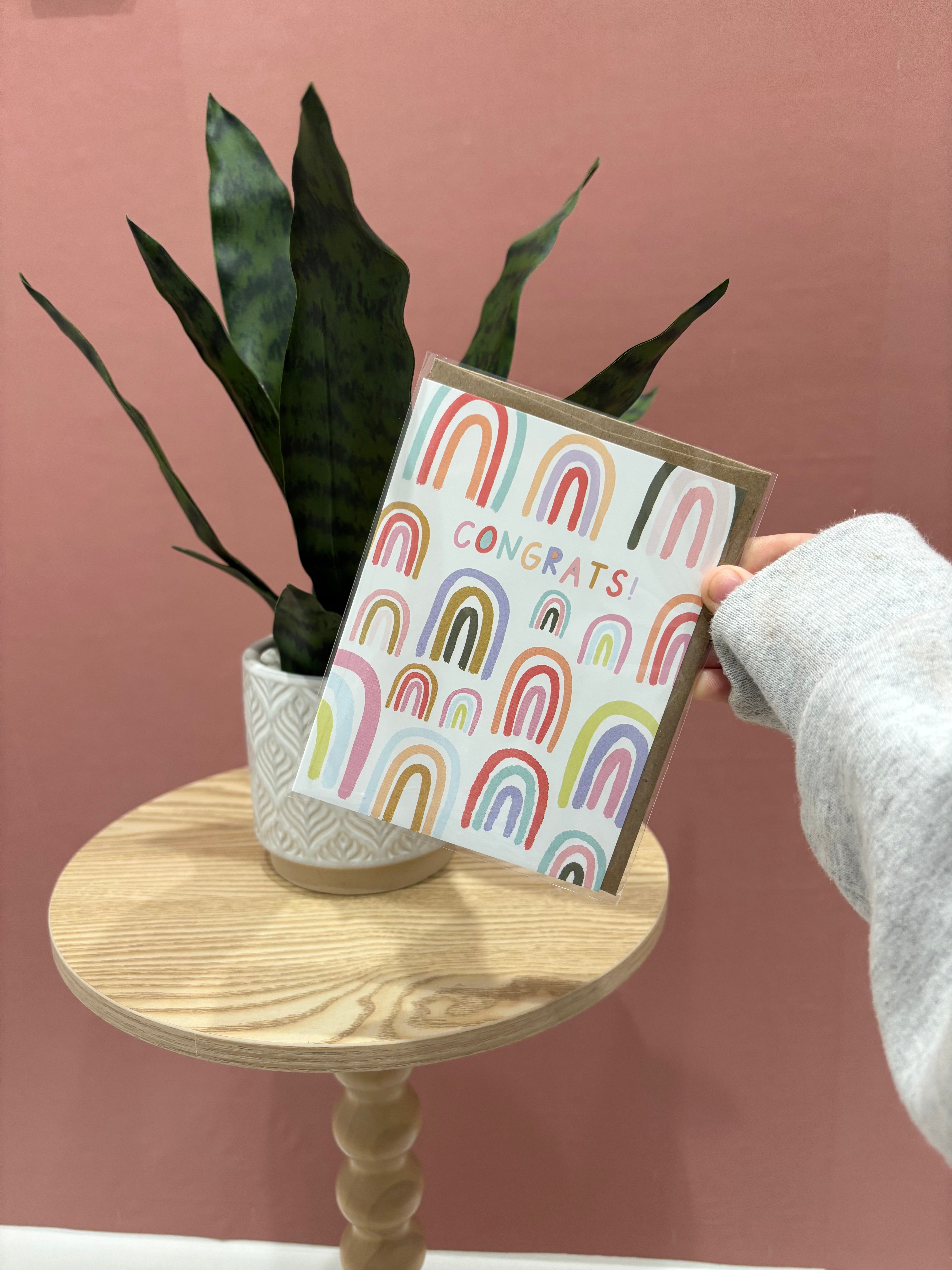 Rainbow Congratulations Greeting Card