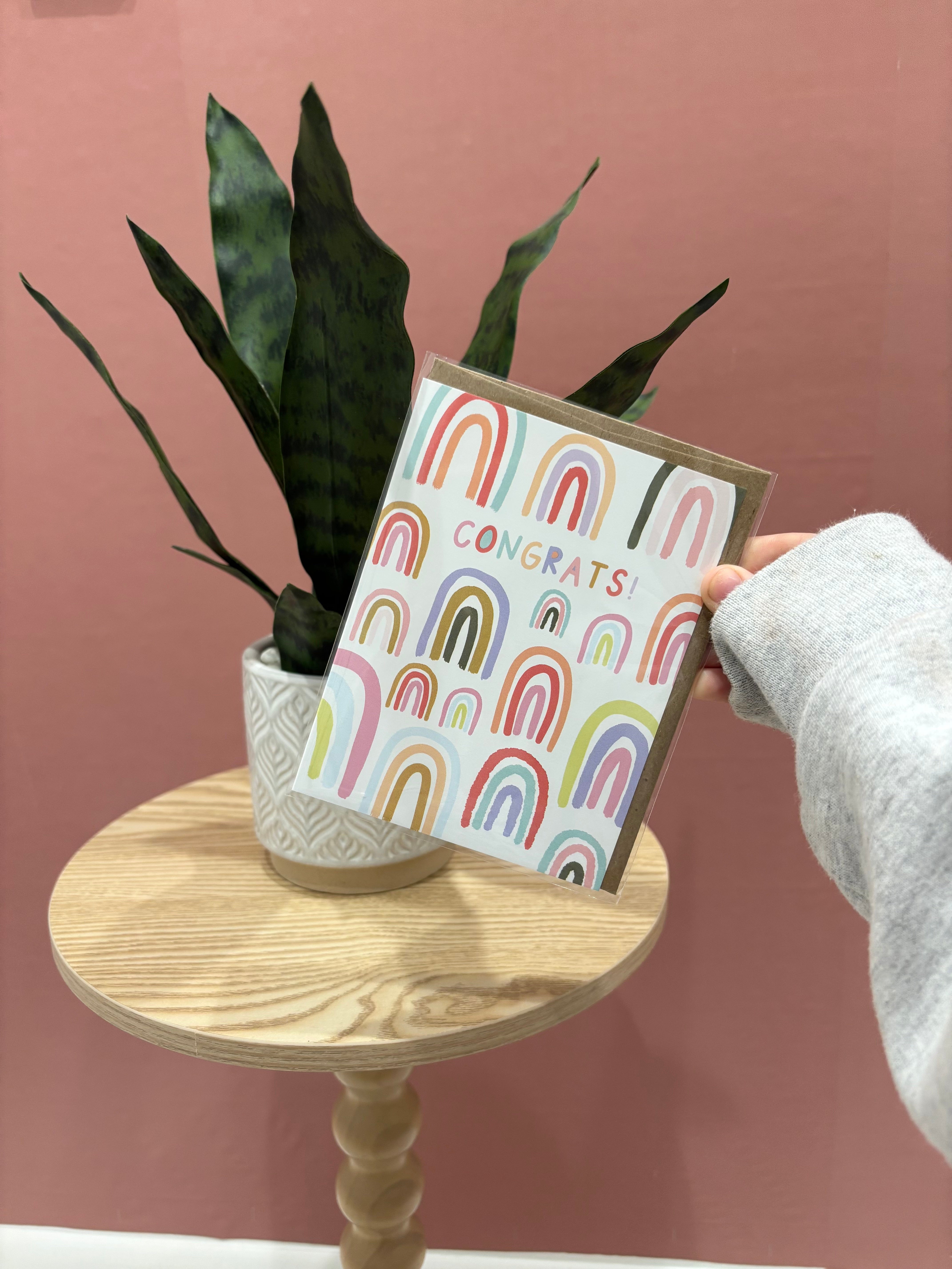 Rainbow Congratulations Greeting Card