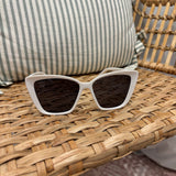 Cateye Sunglasses | White