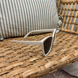 Cateye Sunglasses | White