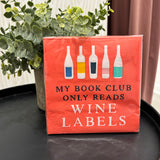 Cocktail Napkins | Book Club Wine Labels