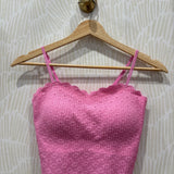 Seamless Lace Bra Pink