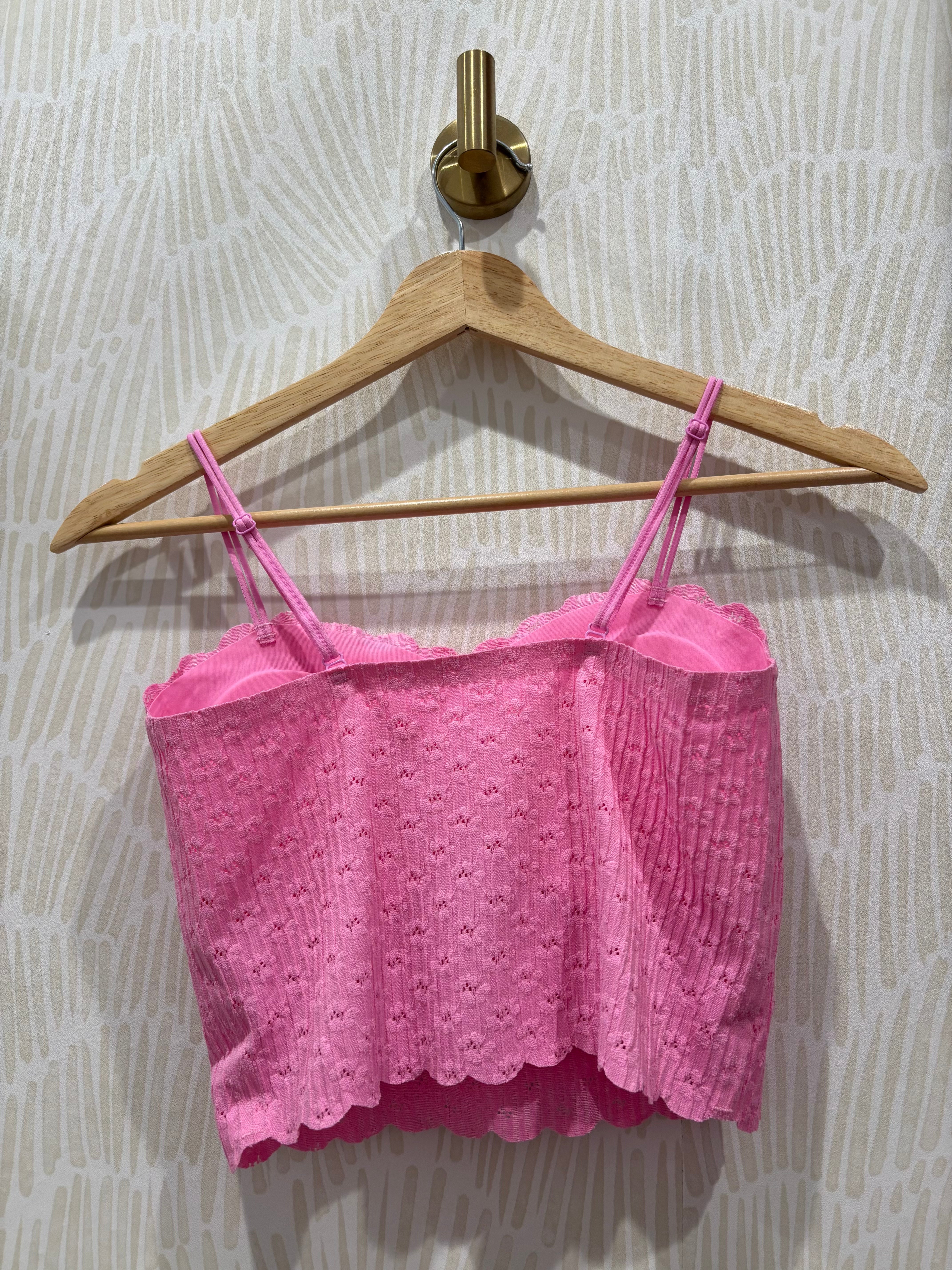 Seamless Lace Bra Pink