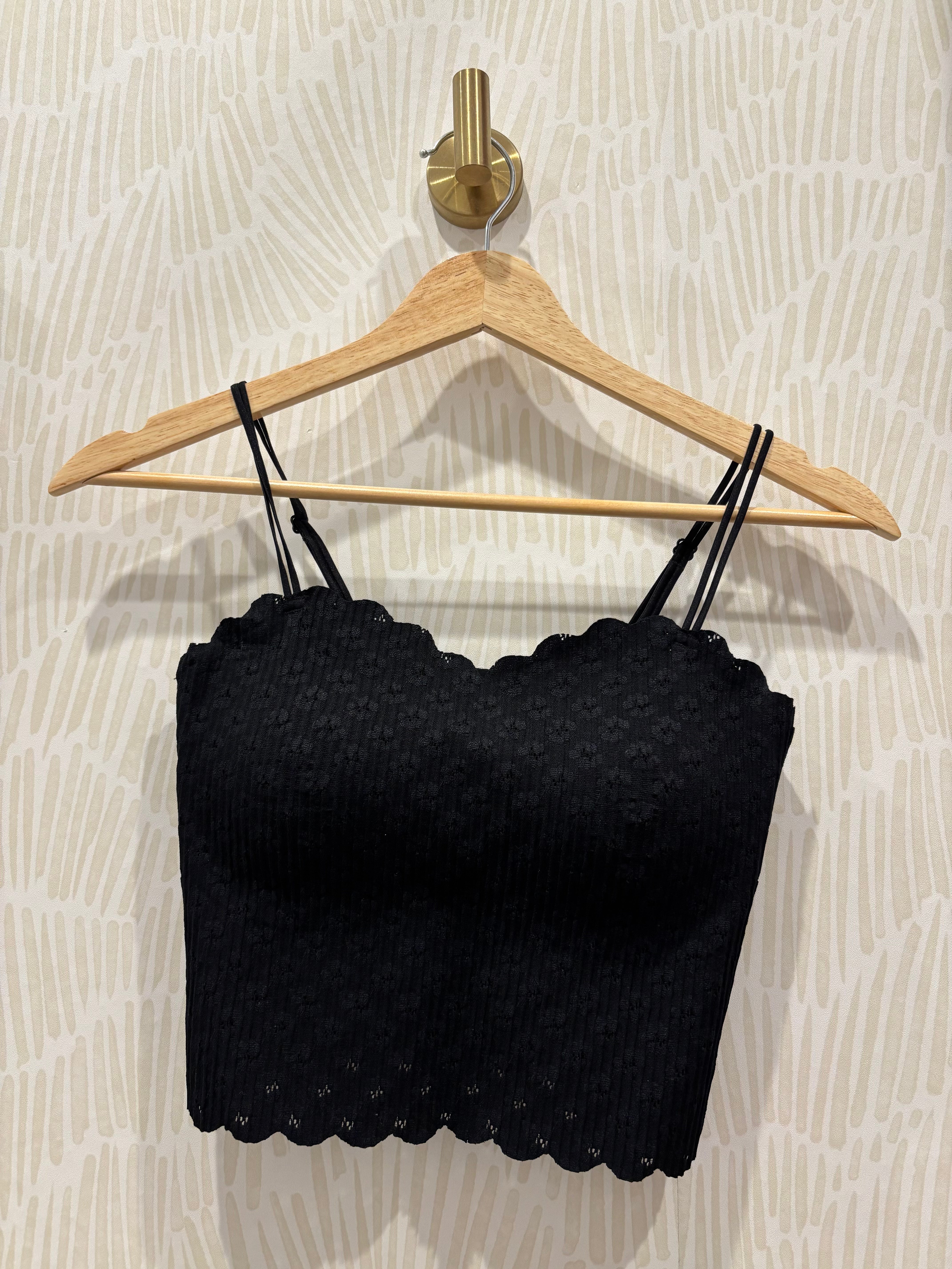 Seamless Lace Bralette | Black