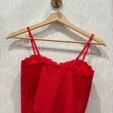 Seamless Lace Bralette | Red