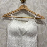 Seamless Lace Bralette | White