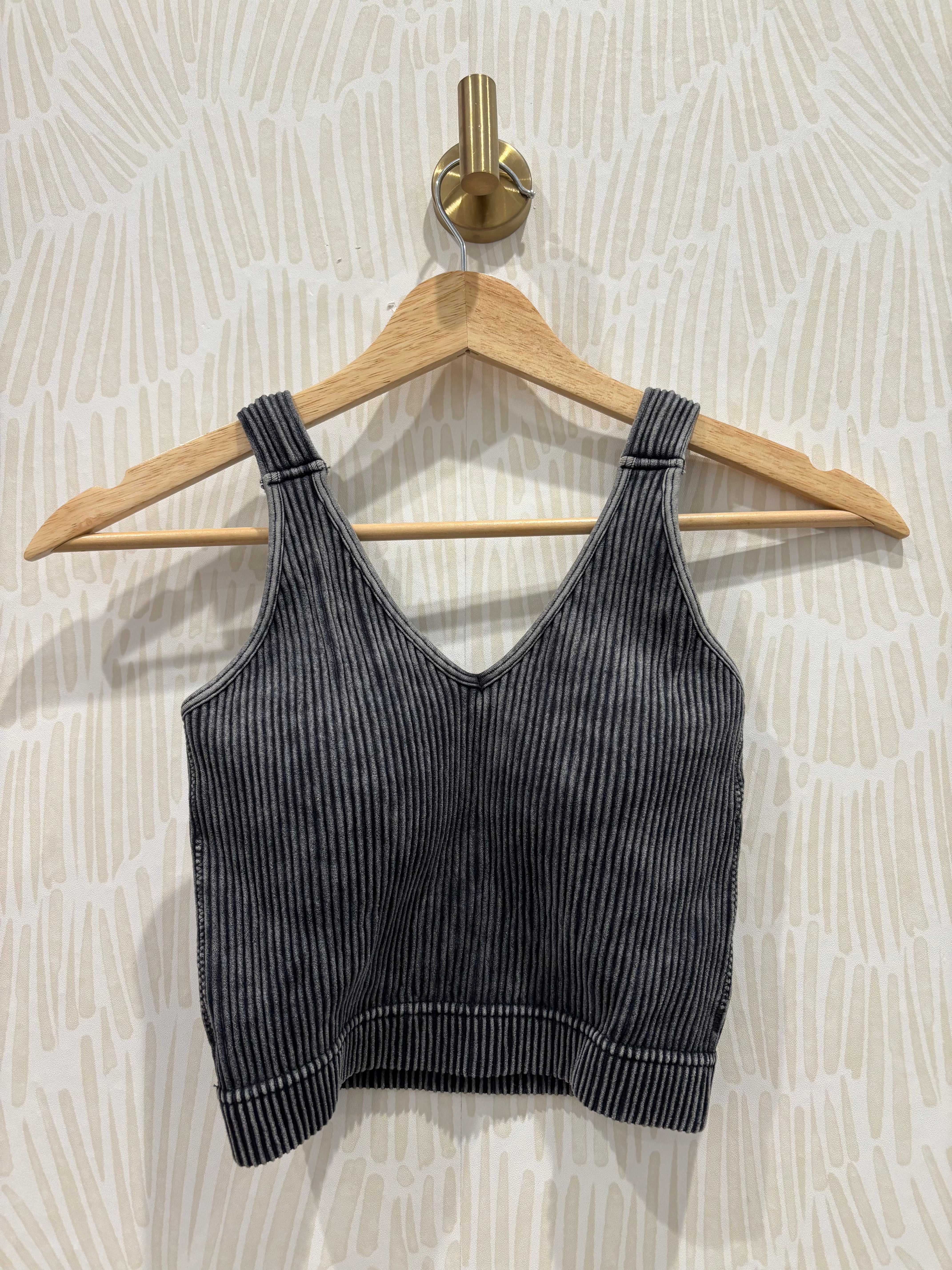 Seamless Bralette | Ash Black