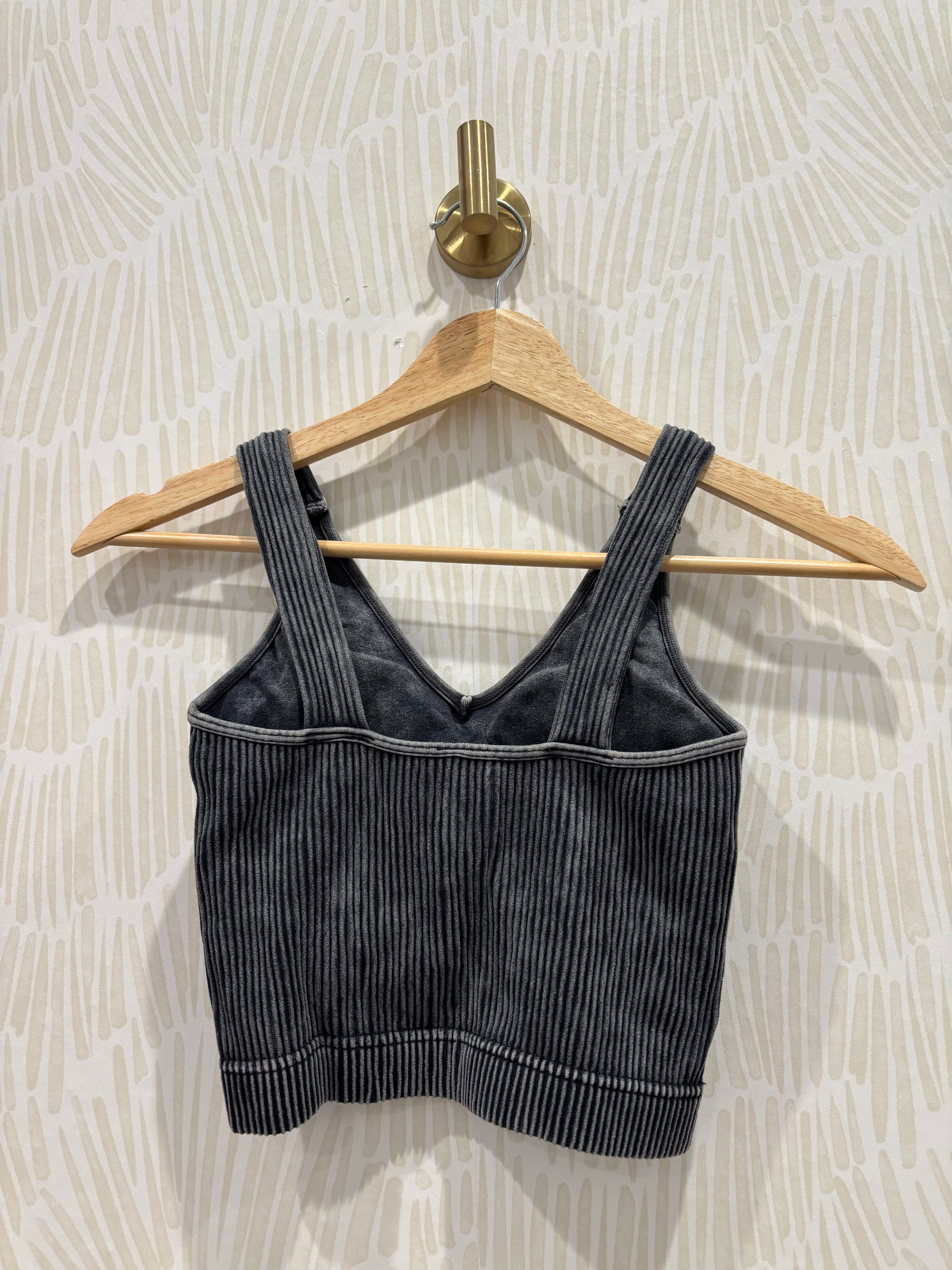 Seamless Bralette | Ash Black