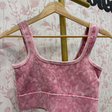 Ribbed Square Seamless Bralette | Ash Pink