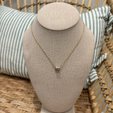 Dainty Barrel Necklace | Gold