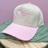 Mama Embroidered Trucker Hat | Pink