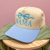 Mama Embroidered Trucker Hat | Blue