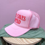 Jesus Saves I Spend Trucker Hat