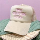 More Champagne Please Embroidered Trucker Hat