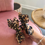 Animal Print Vintage Boho Hair Claw Clip | Brown