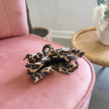 Animal Print Vintage Boho Hair Claw Clip | Brown