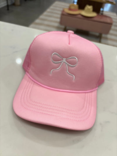 Pink Bow Trucker Hat
