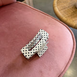 Polka Dot Claw Clip | Off White